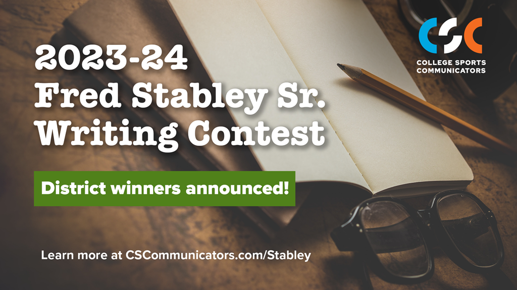 District winners announced for the 2023-24 CSC Fred Stabley Sr. Writing Contest